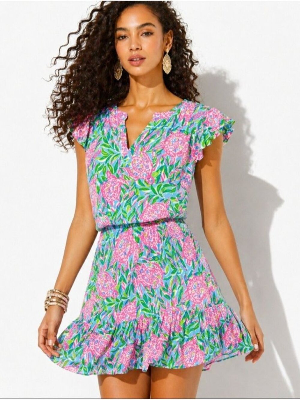 Lilly Pulitzer Ravi Romper Frenchie Blue Turtley in Love S NWT Dress Skort